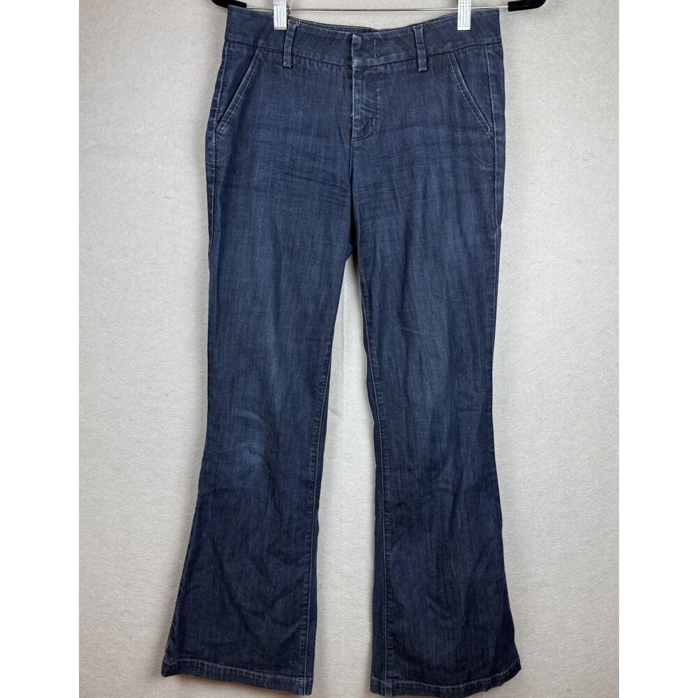Level 99 Newport Wide Leg Low Rise Jeans Y2K Stretch Soft‎ Denim 27 Women